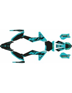 Kit Adhesivos Completo KTM SX 65 24 Turquesa