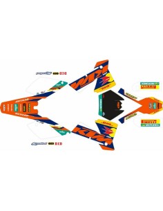 Kit Adhesivos Completo KTM EXC/EXC-F 04 DHL Edition Negro