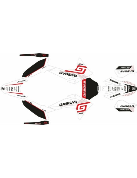 Kit Adhesivos Completo Gas Gas MC 65 24-..Blanco