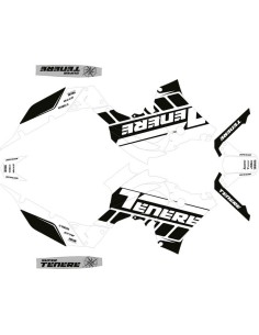 Kit Adhesivos Completo Yamaha Ténéré 700 World Raid 22-24 Blanco