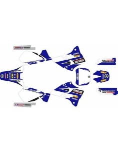 Kit Adhesivos Completo Yamaha YZ 250 96-01 Factory Edition Azul/Blanco