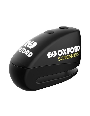 Candado de Disco con Alarma Oxford Screamer (7mm) Negro