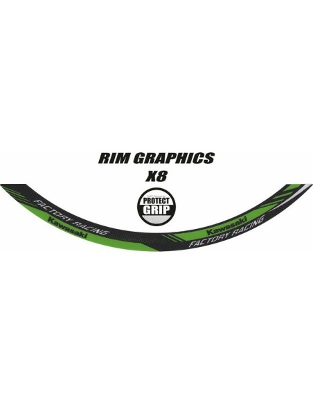 Kit Adhesivos Llanta Factory Racing Kawasaki
