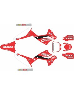 Kit Adhesivos Completo Kit Restyling Polisport Look 2022 Honda CR 125/250 R 02-07 Geico Blanco