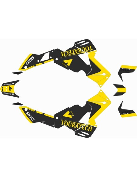 Kit Adhesivos Completo KTM Adventure 950 03-06 Touratech Amarillo
