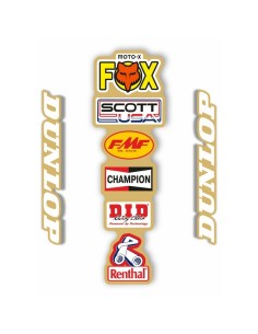 Kit Adhesivos Guardabarros Trasero Retro Fox Blanco
