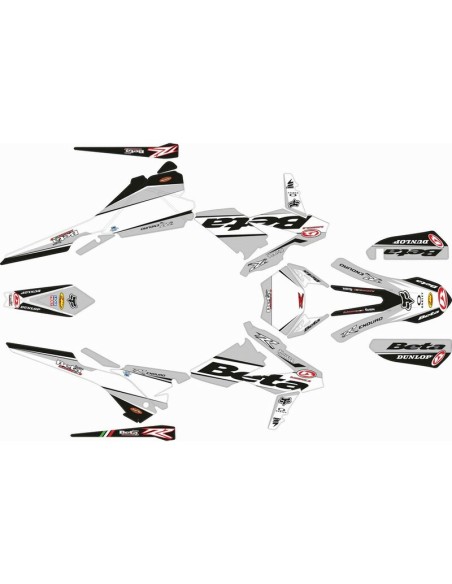 Kit Adhesivos Completo Factory Beta RR 18-19 Gris