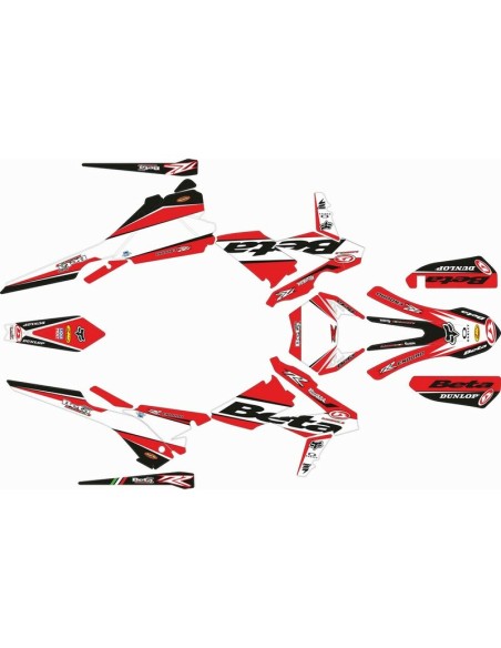 Kit Adhesivos Completo Factory Beta RR 18-19 Rojo