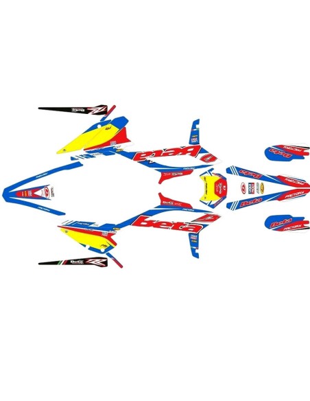 Kit Adhesivos Completo Factory Beta Enduro 20-22 Azul