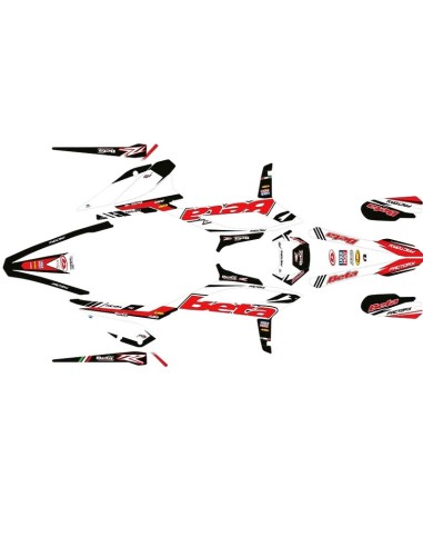 Kit Adhesivos Completo Factory Beta Enduro 20-22 Blanco
