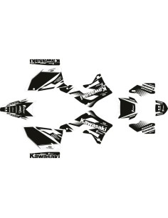 Kit Adhesivos Completo Kawasaki KX 250 F 13-16 Negro/Blanco