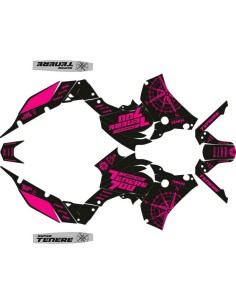 Kit Adhesivos Completo Yamaha Ténéré 700 19-24 Negro/Fucsia