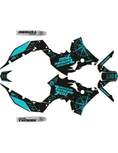 Kit Adhesivos Completo Yamaha Ténéré 700 19-24 Negro/Turquesa