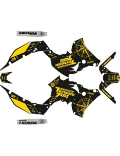 Kit Adhesivos Completo Yamaha Ténéré 700 19-24 Negro/Amarillo