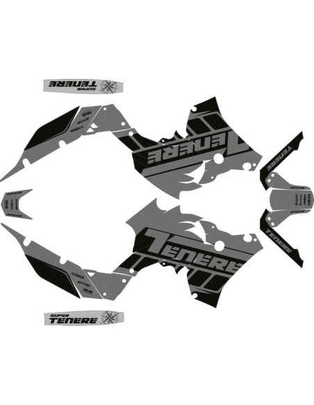 Kit Adhesivos Completo Yamaha Ténéré 700 19-24 Gris