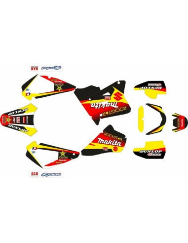 Kit Adhesivos Completo Suzuki RM 85 00-.. Amarillo/Rojo