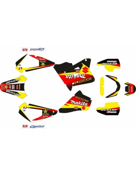 Kit Adhesivos Completo Suzuki RM 85 00-.. Amarillo/Rojo