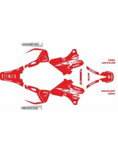 Kit Adhesivos Completo Yamaha WR 400 F 98-02 Rojo