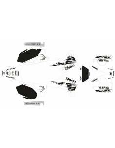 Kit Adhesivos Completo Yamaha WR 450 F 05-06 Blanco/Negro