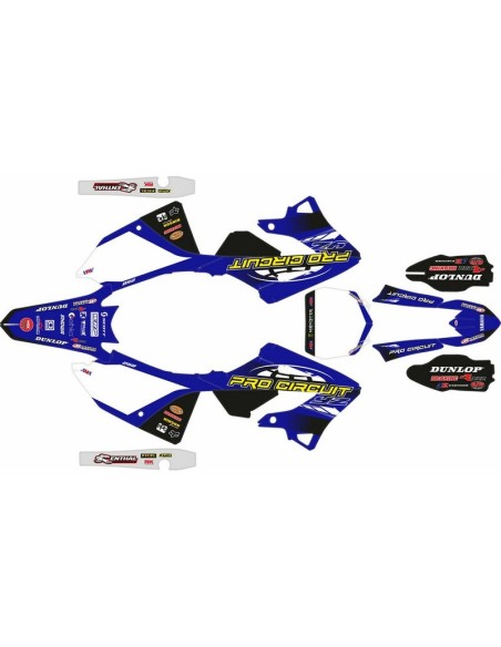 Kit Adhesivos Completo Yamaha YZ 250 22-.. Pro Circuit