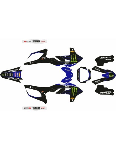 Kit Adhesivos Completo Yamaha YZ 250 F 24 YZ 450 F 23-24 Monter Factory Edition
