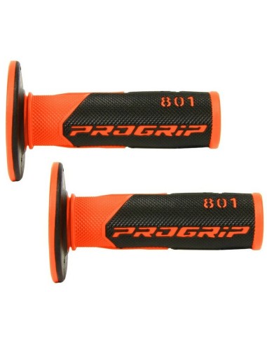 Puños Pro Grip 801 Dual Naranja Flúor/Negro