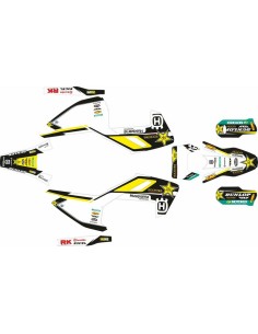 Kit Adhesivos Completo Rockstar Husqvarna FE/TE 17-19 Blanco
