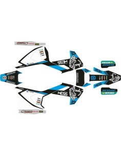 Kit Adhesivos Completo WESS Husqvarna FE/TE 17-19 Cyan