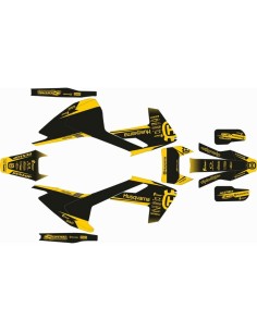 Kit Adhesivos Completo Sponsor Husqvarna FE/TE 17-19 Negro/Amarillo