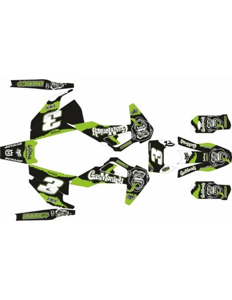 Kit Adhesivos Completo Gas Monkey Husqvarna TE/FE 20-23
