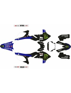 Kit Adhesivos Completo Yamaha YZ 450 F 2023 Monster Negro