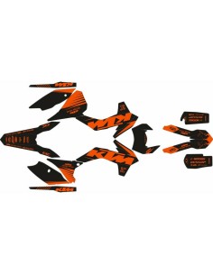 Kit Adhesivos Completo Race KTM EXC/EXC-F 14-15 Negro/Naranja