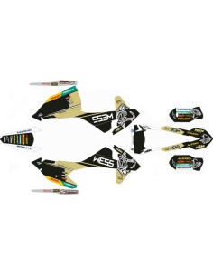 Kit Adhesivos Completo KTM EXC/EXC-F 17-19 WESS Marrón
