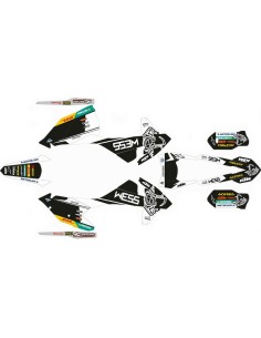 Kit Adhesivos Completo KTM EXC/EXC-F 17-19 WESS Blanco