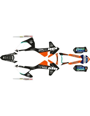 Kit Adhesivos Completo Go Pro KTM EXC 17-19