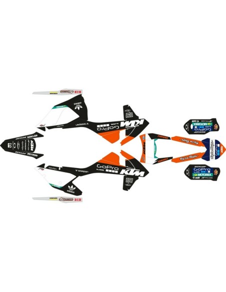 Kit Adhesivos Completo Go Pro KTM EXC 17-19