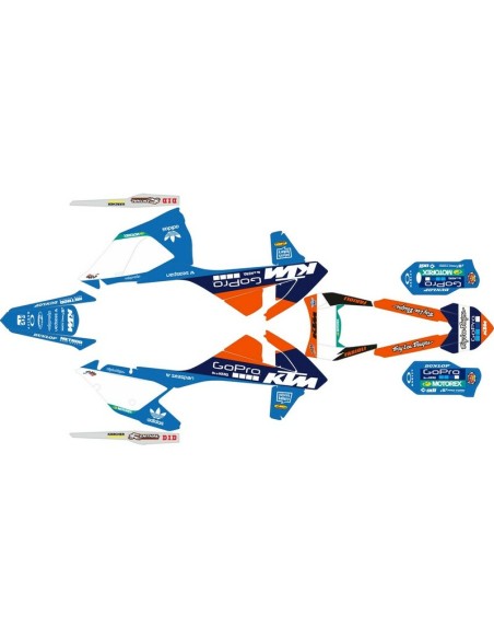 Kit Adhesivos Completo Go Pro KTM EXC 17-19