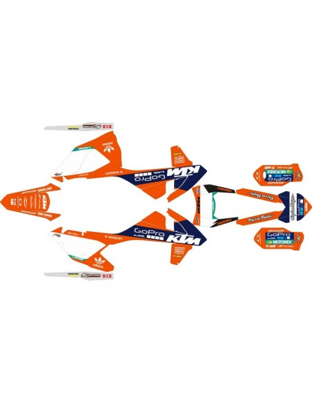 Kit Adhesivos Completo Go Pro KTM EXC 17-19