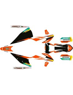 Kit Adhesivos Completo KTM EXC/EXC-F 20-23 Factory Naranja
