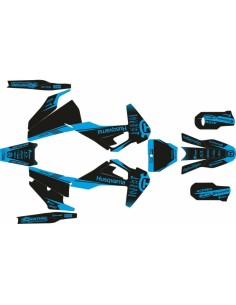 Kit Adhesivos Completo Mythical Husqvarna FC/TC 19-22 Negro/Cyan