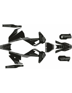 Kit Adhesivos Completo Mythical Husqvarna FC/TC 19-22 Negro/Gris Oscuro