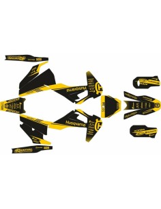 Kit Adhesivos Completo Mythical Husqvarna FC/TC 19-22 Negro/Amarillo
