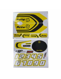 Set Adhesivos Yotsuba Meow Amarillo