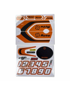 Set Adhesivos Yotsuba Meow Naranja