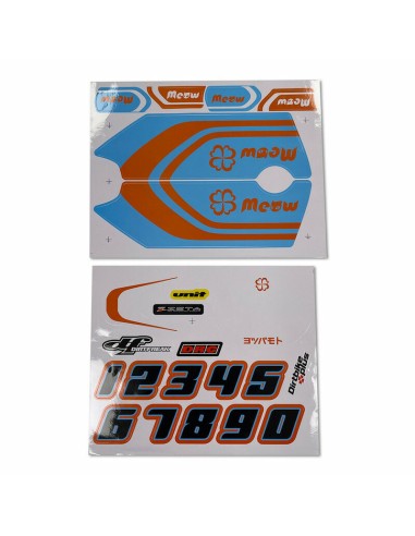 Set Adhesivos Yotsuba Meow Azul Claro