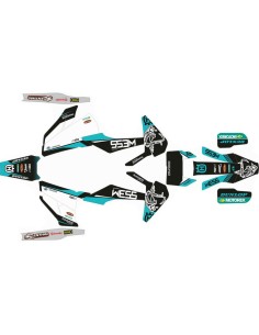 Kit Adhesivos Completo WESS Husqvarna TE/FE 20-23 Turquesa