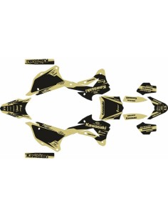 Kit Adhesivos Completo Kawasaki KX 85 22-23 No Fear Negro/Marrón