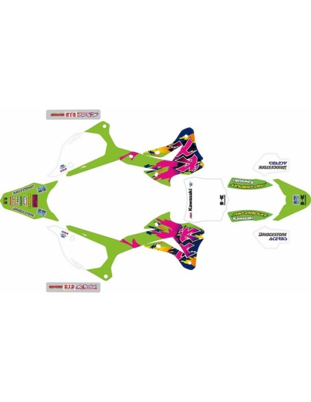 Kit Adhesivos Completo Kawasaki KX 85 22-23 Retro