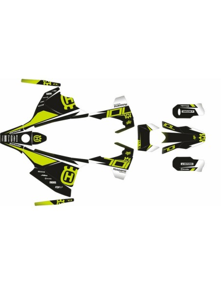 Kit Adhesivos Completo Husqvarna 701 Enduro Negro/Lima