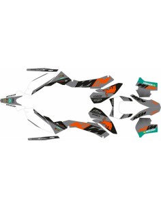 Kit Adhesivos Completo KTM 690 Enduro 08-10 Red Edition Gris